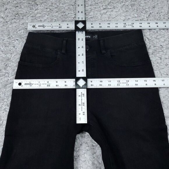 Betabrand Skinny Leg 4-Pocket Yoga Denim Jeans Pull On Black Pants Size Small - Picture 6 of 8